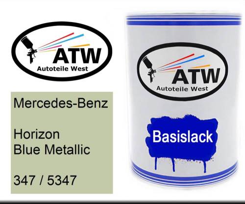 Mercedes-Benz, Horizon Blue Metallic, 347 / 5347: 500ml Lackdose, von ATW Autoteile West.
